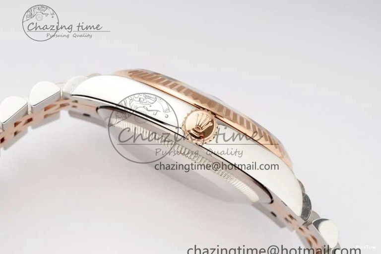 MiroTime 0504 DateJust 36 SS RG DIWF 1:1 Best Edition 904L Steel Gray Stick Dial on Jubilee Bracelet SA Original 2321